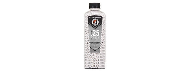 Lancer Tactical 5050 Round 0.25g Streamline Competition Grade BB Bottle (Color: White)