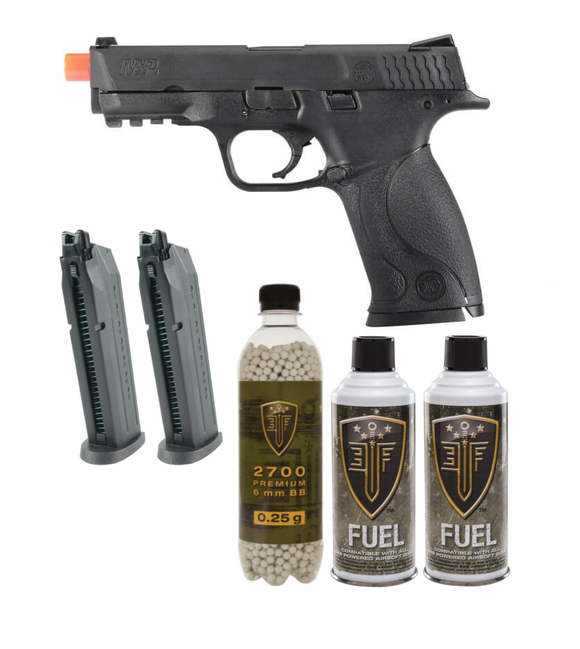 Smith & Wesson M&P9 GBB Pistol Bundle ( Multiple Colors)