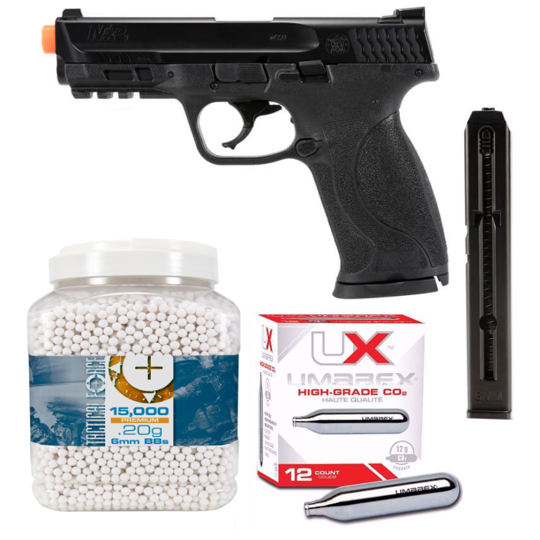Smith & Wesson M&P9 2.0 (Half) Blowback Co2 Pistol Bundle – Airsoft ...