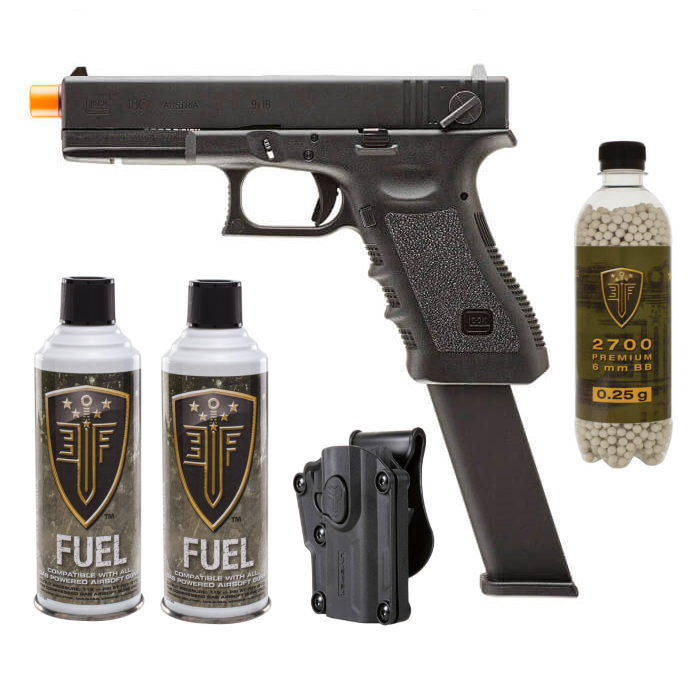 Glock G18c Full/Semi-auto GBB Pistol Bundle