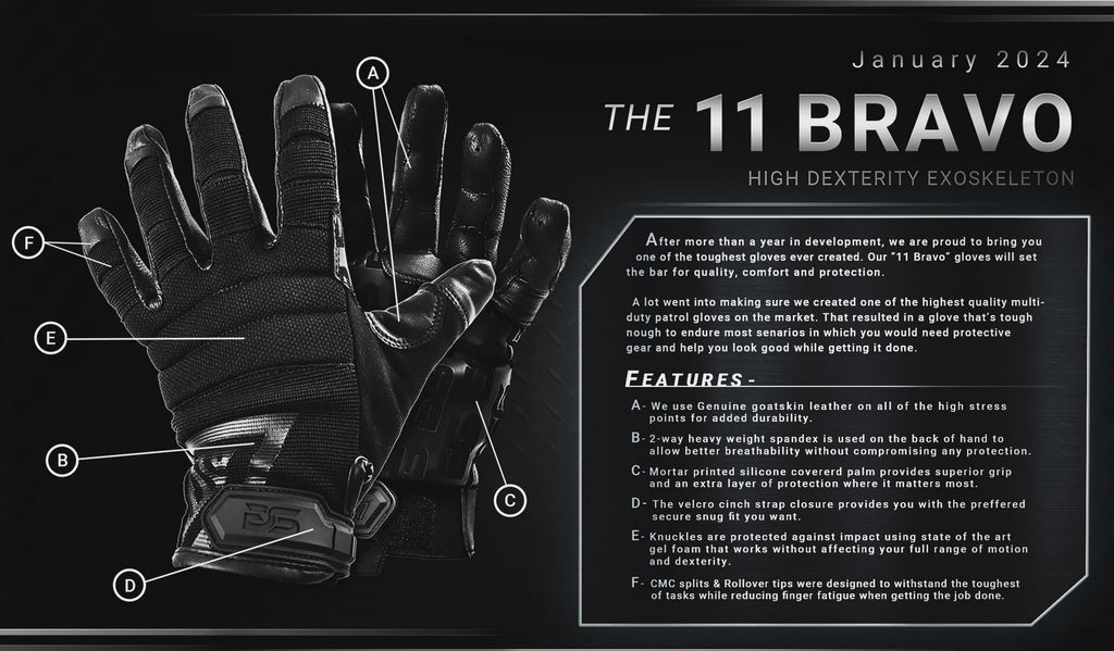 Glove Station 11 Bravo Gloves (Black)