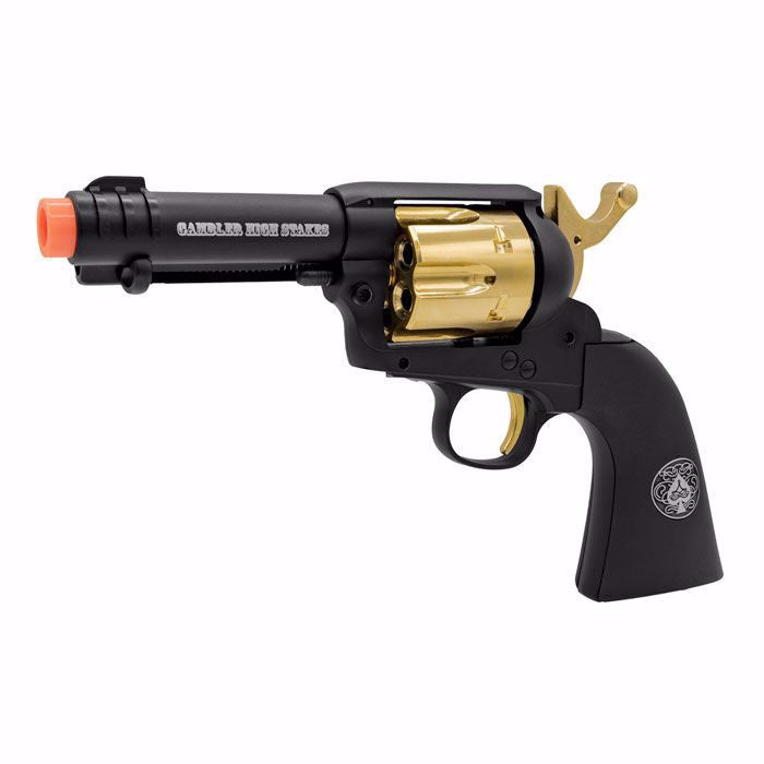 Legends Gambler High Stakes Black & Gold Co2 Revolver