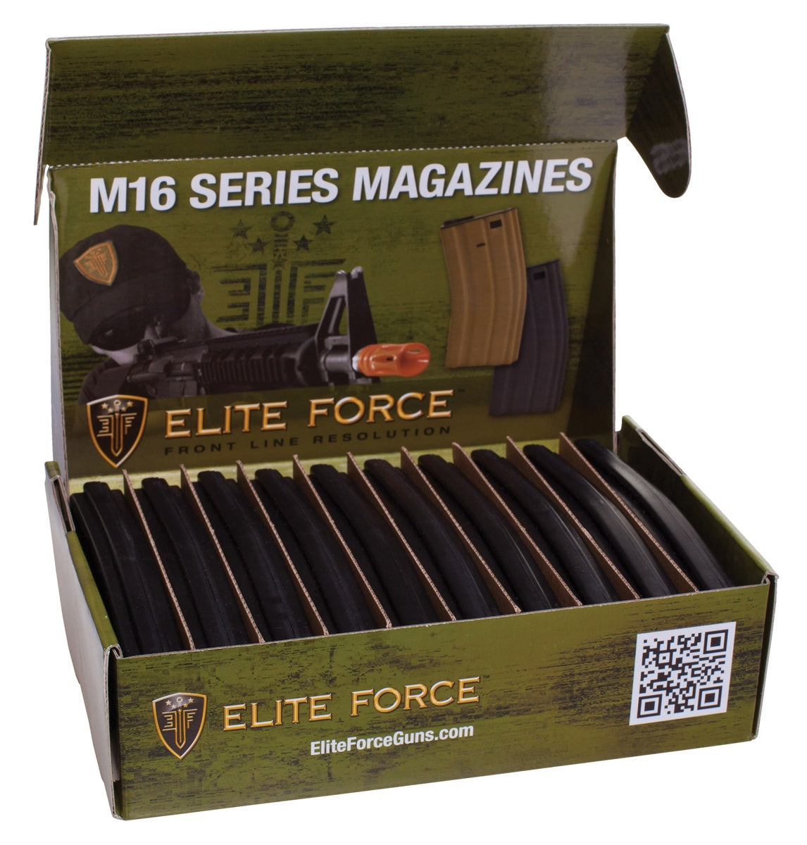 Elite Force 140rd Mid Cap M4 Magazine - 10 pack (Black)