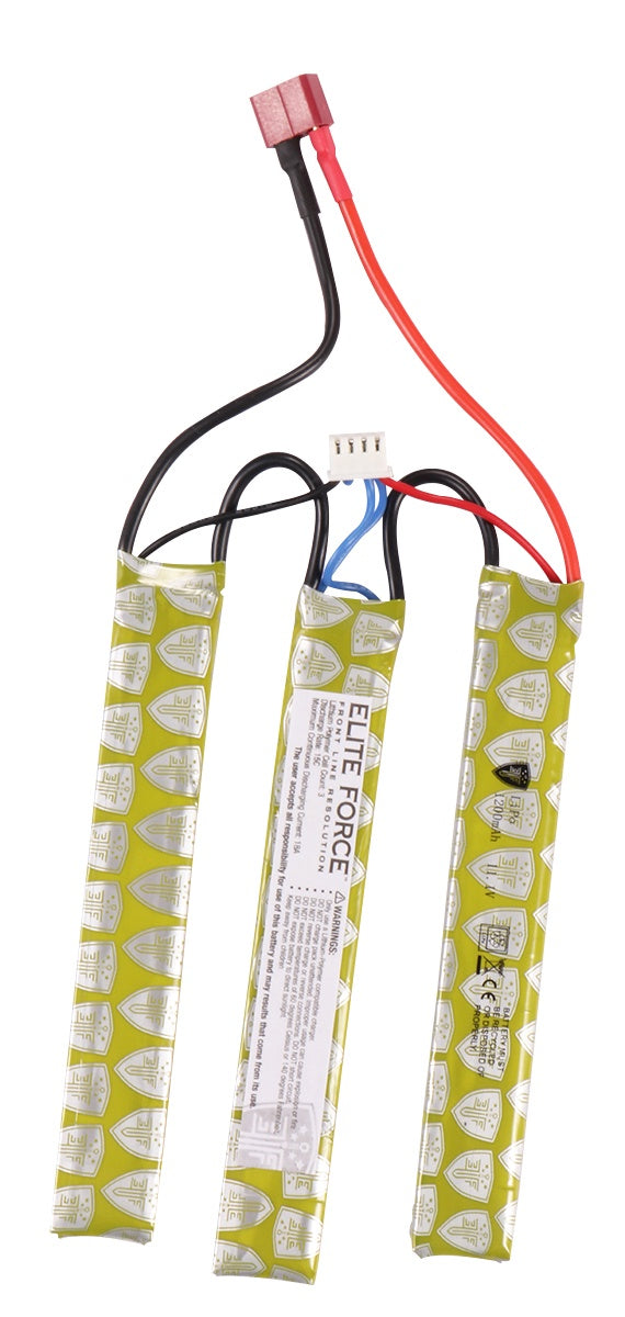 Elite Force 11.1v Li-po 1200mah 15c Tri-panel Battery (Butterfly)