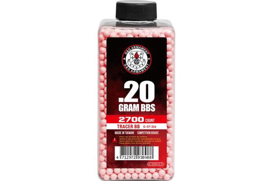 G&G 2700rd Tracer Bottle of BB's (Red)