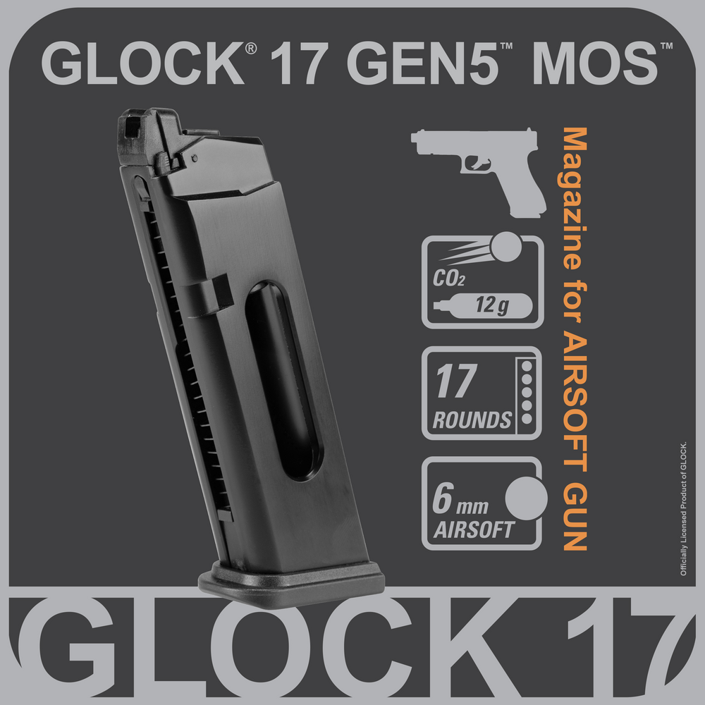 Glock 17rd G17 Gen 5 MOS Co2 FBB Magazine (SRC)